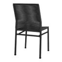 Ver imagem 4 de Cadeira Corda Náutica Lari em Alumínio Preto