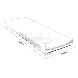 Sofa Cama Solteiro Futon Dobrável Amarelo Acquablock - 5