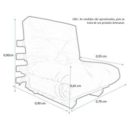 Sofa Cama Solteiro Futon Dobrável Amarelo Acquablock - 4