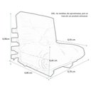 Ver imagem 4 de Sofa Cama Solteiro Futon Dobrável Amarelo Acquablock