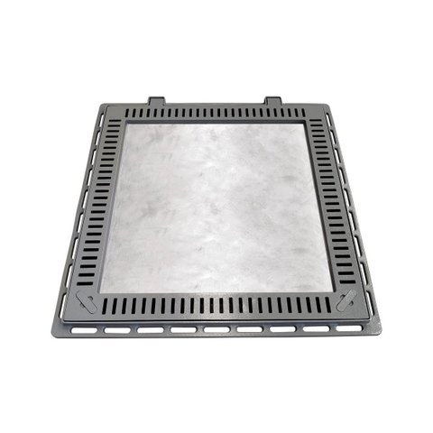 Tampa Casa Máquina Piscina Rebaixada Art Grelha 80x80cm C G.D.A. INDUSTRIA E DISTRIBUIDORA DE FUNDID