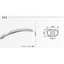 Ver imagem 2 de Puxador Alça 211 Escovado 352mm Pauma