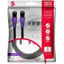 Ver imagem 2 de Cabo de Rede CAT8 PATCH CORD FTP 2000 MHZ / 40 GBPS 1M Roxo 5+