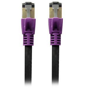 Cabo de Rede CAT8 PATCH CORD FTP 2000 MHZ / 40 GBPS 1M Roxo 5+