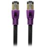 Cabo de Rede CAT8 PATCH CORD FTP 2000 MHZ / 40 GBPS 1M Roxo 5+ - 1