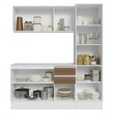 Ver imagem 5 de Armário de Cozinha Compacta 100% MDF 170 cm Branco/Rustic/Crema Smart Madesa 02