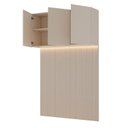 Ver imagem 4 de Ponte com Cabeceira Planejada Casal 3 Portas com LED Samambaia CabeCasa MadeiraOriginals Off White
