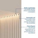 Ver imagem 7 de Ponte com Cabeceira Planejada Casal 3 Portas com LED Samambaia CabeCasa MadeiraOriginals Off White