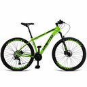 Ver imagem 1 de Bicicleta Aro 29 Cripto 21 Marchas Freios Disco C- Suspensão - Verde-preto - 15" Verde-preto