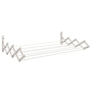 Varal Sanfonado 600mm Estrutura em Aço Vs600 Branco