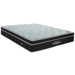 Cama Box com Baú Queen Blindado + Colchão de Molas Ensacadas - Ortobom - Elegant Superpocket 158x198 - 2