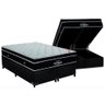 Cama Box com Baú Queen Blindado + Colchão de Molas Ensacadas - Ortobom - Elegant Superpocket 158x198 - 1