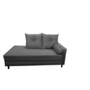 Ver imagem 1 de Divã Recamier Berlim 1,80 cm Lado Direito Suede Cinza Escuro