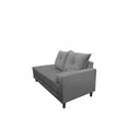Ver imagem 3 de Divã Recamier Berlim 1,80 cm Lado Direito Suede Cinza Escuro