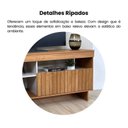 Ver imagem 6 de Kit para Sala de Estar Rack Ripado e Aparador e Mesa de Centro City Marrom