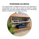 Ver imagem 7 de Kit para Sala de Estar Rack Ripado e Aparador e Mesa de Centro City Marrom