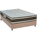 Ver imagem 1 de Cama Box Casal: Colchão Espuma D45 Paropas Ag65 Confort New + Base Crc Suede Clean (138x188)