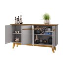 Ver imagem 6 de Aparador Buffet 4 Portas e Prateleira Removível Opala