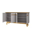 Ver imagem 7 de Aparador Buffet 4 Portas e Prateleira Removível Opala