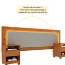 Ver imagem 5 de Cabeceira Box Casal/Queen Organica Luna 100% MDF LED e Carregador USB e 2 Gavetas 268cm x 72cm Yescasa