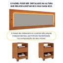 Ver mais imagens de Cabeceira Box Casal/Queen Organica Luna 100% MDF LED e Carregador USB e 2 Gavetas 268cm x 72cm Yescasa