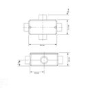 Ver imagem 2 de Condulete Fixo 1/2" Tipo "x" - com Tampa / sem Rosca / sem Pintura Tramontina