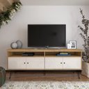 Ver imagem 3 de Kit para Sala de Estar Rack e Mesa de Centro e Carrinho Bar Liberty