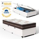 Ver imagem 2 de Cama Box Baú com Colchão de Molas Anjos Classic Superlastic Solteiro King 96cm