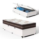 Ver imagem 1 de Cama Box Baú com Colchão de Molas Anjos Classic Superlastic Solteiro King 96cm