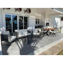 Ver imagem 2 de Conjunto de Sofá Bahamas Corda Náutica em Tela - 1 Sofá + 2 Poltronas + Mesa centro - Tecido Duna Cr