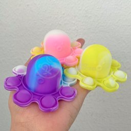 Chaveiro Polvo Reversível Pop It Fidget Toy Brinquedo Anti Stress Apertar TikTok Silicone Sensorial  - 16