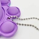 Ver imagem 3 de Chaveiro Polvo Reversível Pop It Fidget Toy Brinquedo Anti Stress Apertar TikTok Silicone Sensorial 