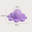 Ver imagem 4 de Chaveiro Polvo Reversível Pop It Fidget Toy Brinquedo Anti Stress Apertar TikTok Silicone Sensorial 