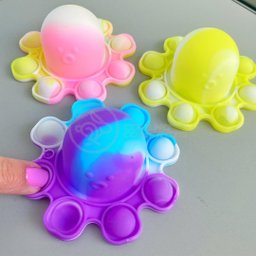 Chaveiro Polvo Reversível Pop It Fidget Toy Brinquedo Anti Stress Apertar TikTok Silicone Sensorial  - 15