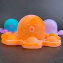 Ver mais imagens de Chaveiro Polvo Reversível Pop It Fidget Toy Brinquedo Anti Stress Apertar TikTok Silicone Sensorial 