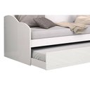 Ver imagem 5 de Sofá Cama Solteiro Funny III c/ Auxiliar Branco - Conquista