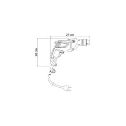 Furadeira de Impacto Tramontina 500 W 127 V 3-8 Polegada com Sistema de Reversão de Rotação - 2