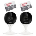 Ver imagem 1 de 2 Câmeras Ip Wi-fi Full Hd Imx Mibo Intelbras + Sd 128gb Ultra