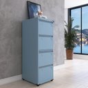 Ver imagem 2 de Gaveteiro Arquivo para Escritório em Aço 4 Gavetas