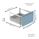 Ver imagem 7 de Gaveteiro Arquivo para Escritório em Aço 4 Gavetas