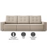 Sofá Boston Retrátil 2,30m Velosuede - Netsofas - 3