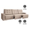 Sofá Boston Retrátil 2,30m Velosuede - Netsofas - 2