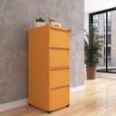 Ver imagem 2 de Gaveteiro Arquivo para Escritório em Aço 4 Gavetas