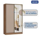 Ver imagem 2 de Guarda-Roupa 2 Portas de Correr com 1 Espelho 2 Gavetas Requinte 100% MDF