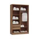 Ver imagem 4 de Guarda-Roupa 2 Portas de Correr com 1 Espelho 2 Gavetas Requinte 100% MDF