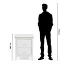 Ver imagem 7 de Mesa de Cabeceira 2 Gavetas em Madeira Maciça Nest Branco