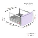 Ver imagem 7 de Gaveteiro Arquivo de Aço 4 Gavetas 136,2cm X 57cm X 47cm