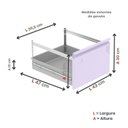 Ver imagem 7 de Gaveteiro Arquivo de Aço 4 Gavetas 136,2cm X 57cm X 47cm