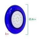 Ver imagem 3 de kit 3x Luminária Piscina Led Smd Ø125mm 18w Luz 6500k acabamento Azul St1077