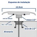 Ver imagem 2 de kit 3x Luminária Piscina Led Smd Ø125mm 18w Luz 6500k acabamento Azul St1077